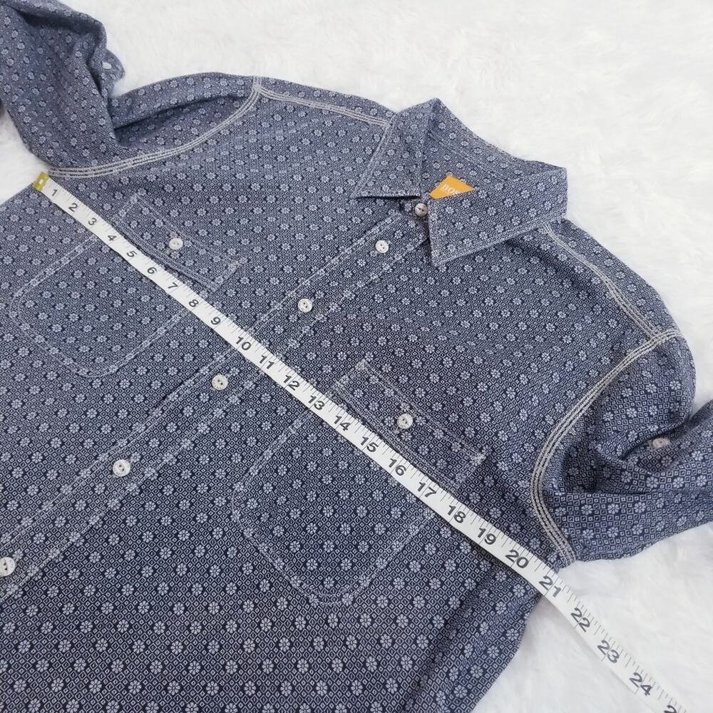 Hugo Boss Orange Patterned Floral Collared Shirts - Picture 5 of 12